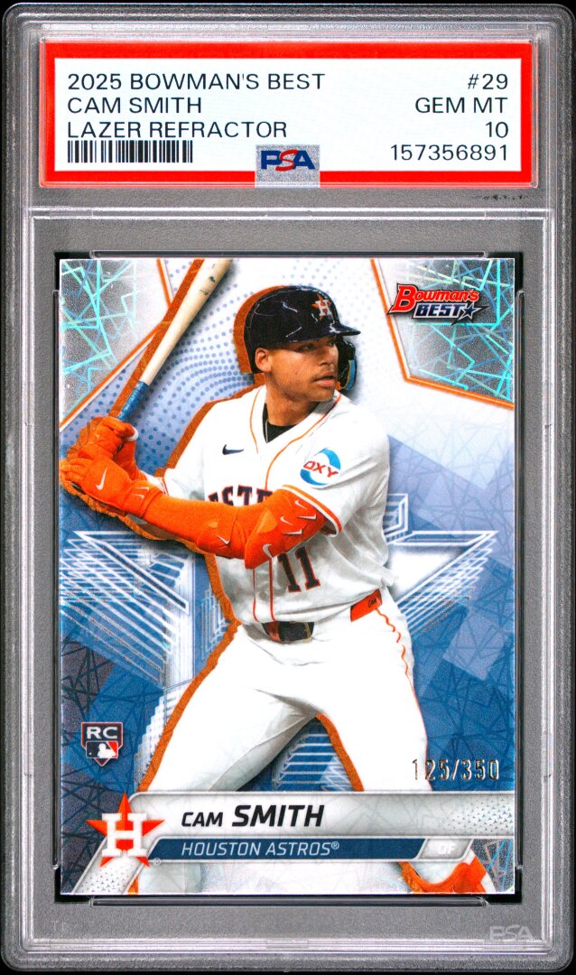 2025 Bowman's Best Cam Smith Lazer Refractor /350 PSA 10 #29