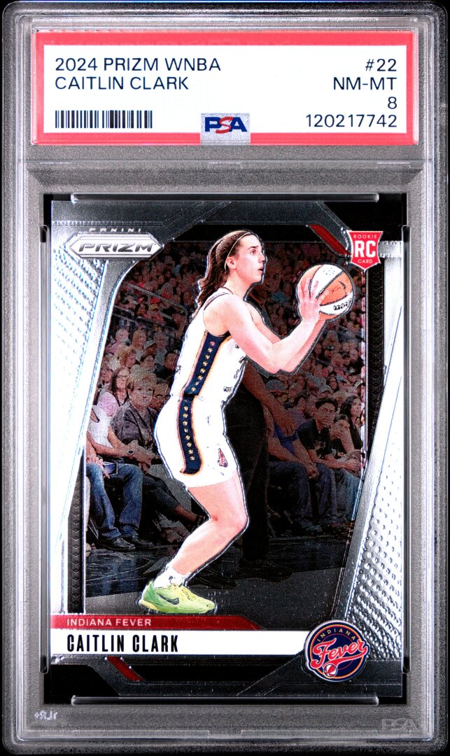 2024 Panini Prizm Wnba Caitlin Clark PSA 8 #22