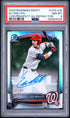2025 BOWMAN DRAFT CHROME PROSPECT AUTOGRAPHS CPA-EW ELI WILLITS REFRACTOR PSA 8 - front