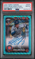 2024 Topps Chrome Rookie Autographs Rapc Pete Crow-Armstrong Aqua Wave PSA 8