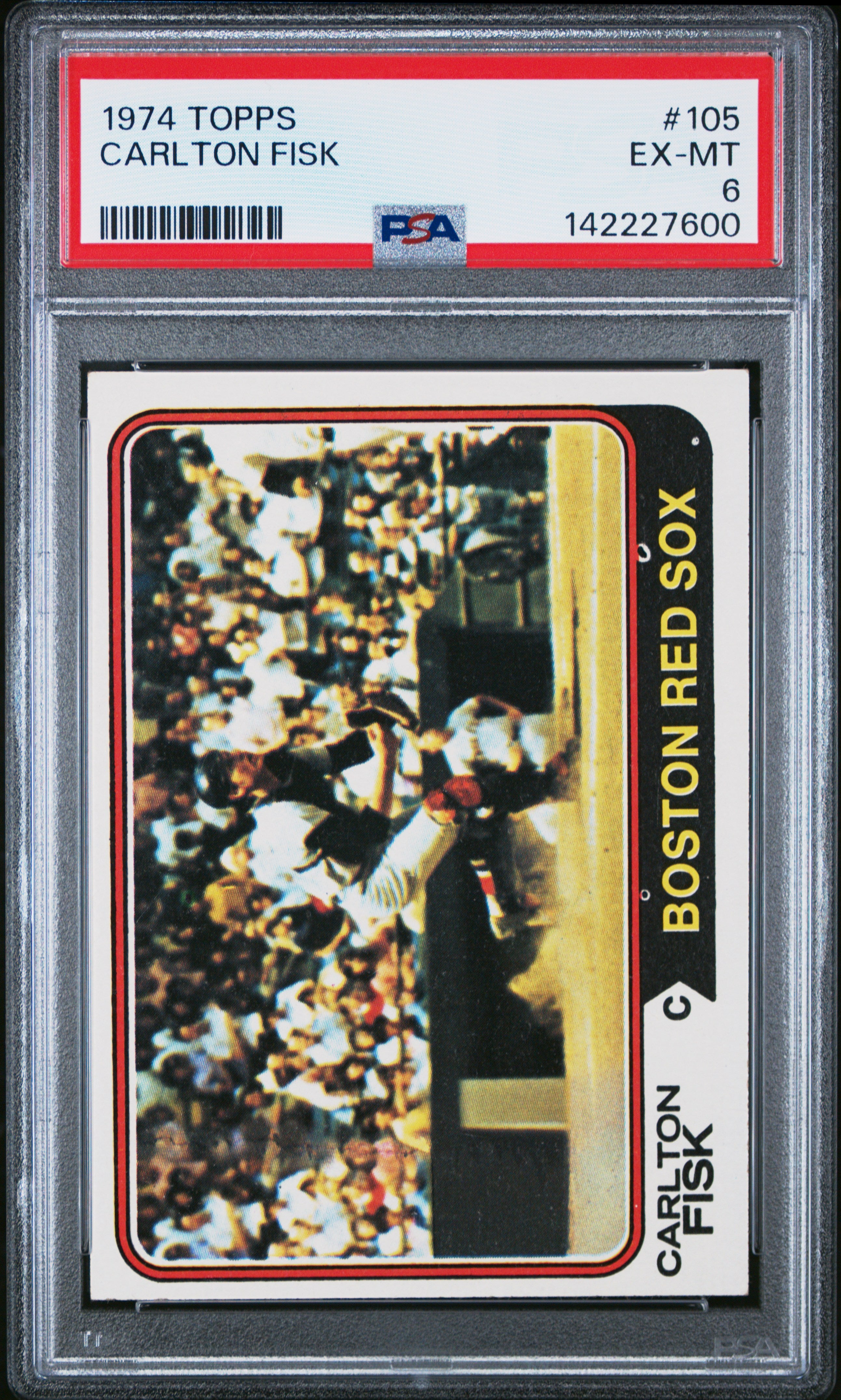 1974 Topps 105 Carlton Fisk  PSA 6