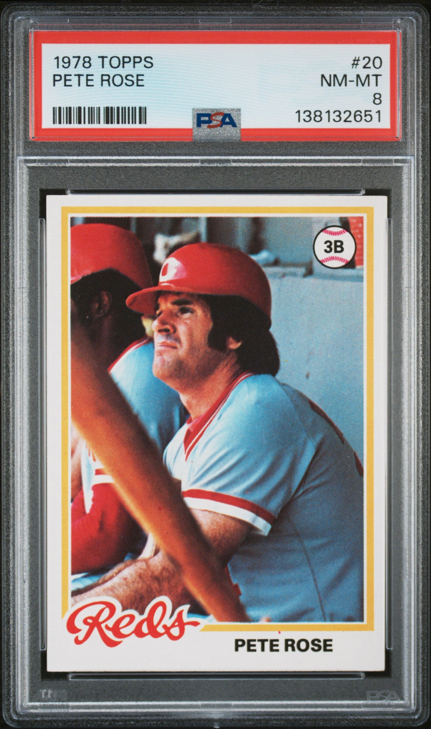 1978 Topps 20 Pete Rose PSA 8