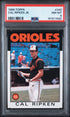 1986 TOPPS 340 CAL RIPKEN JR. PSA 8 - front