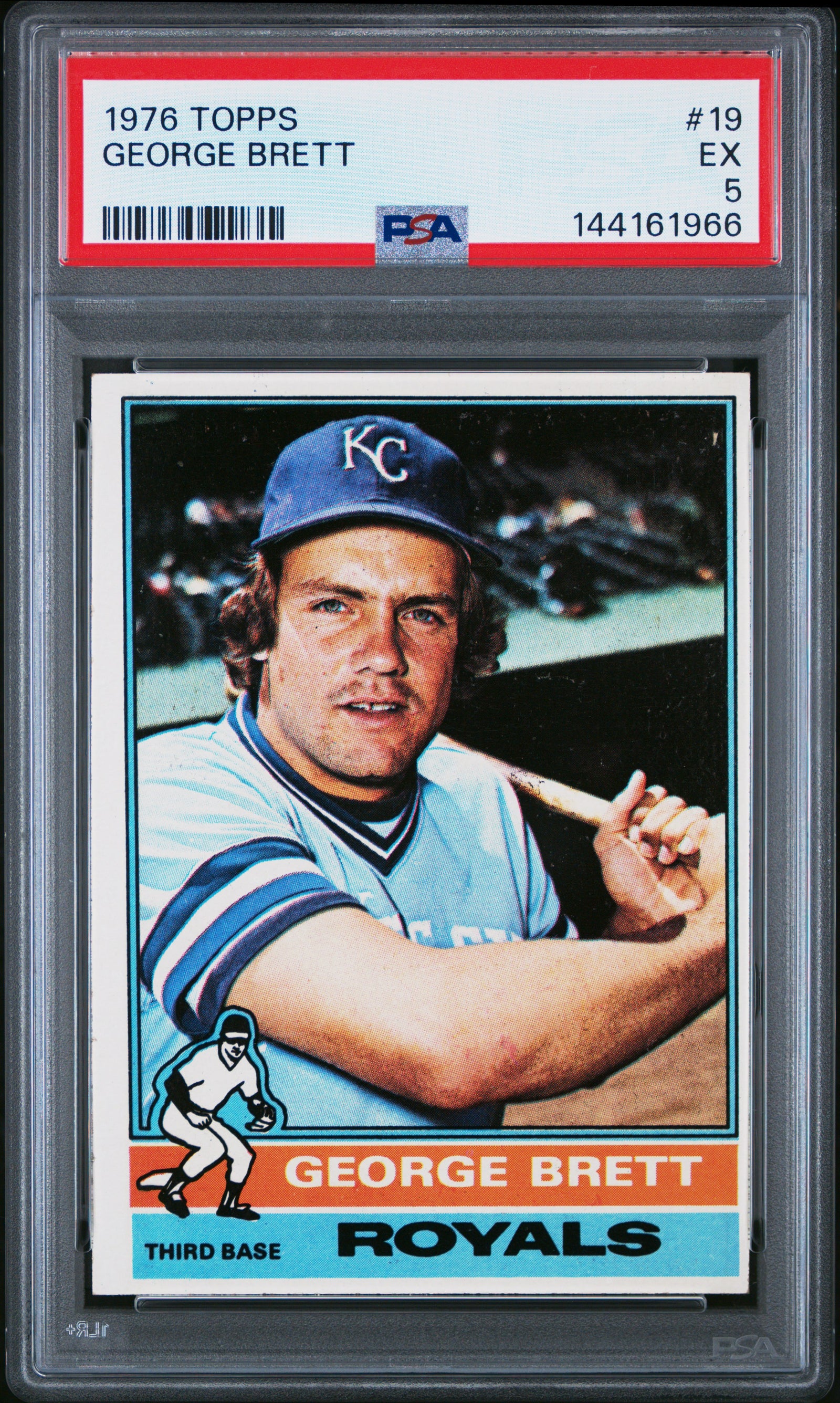 1976 Topps 19 George Brett PSA 5