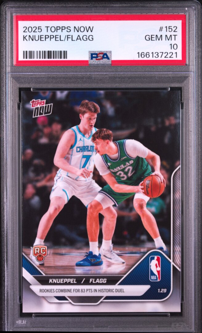 2025 Topps Now #152 Knueppel / Flagg PSA 10