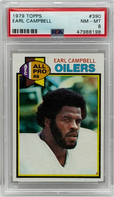 1979 Topps Earl Campbell RC PSA 8 #390