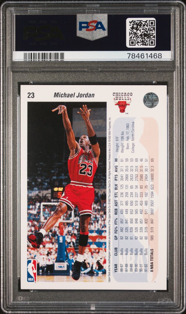 1992 Upper Deck Michael Jordan PSA 7 #23