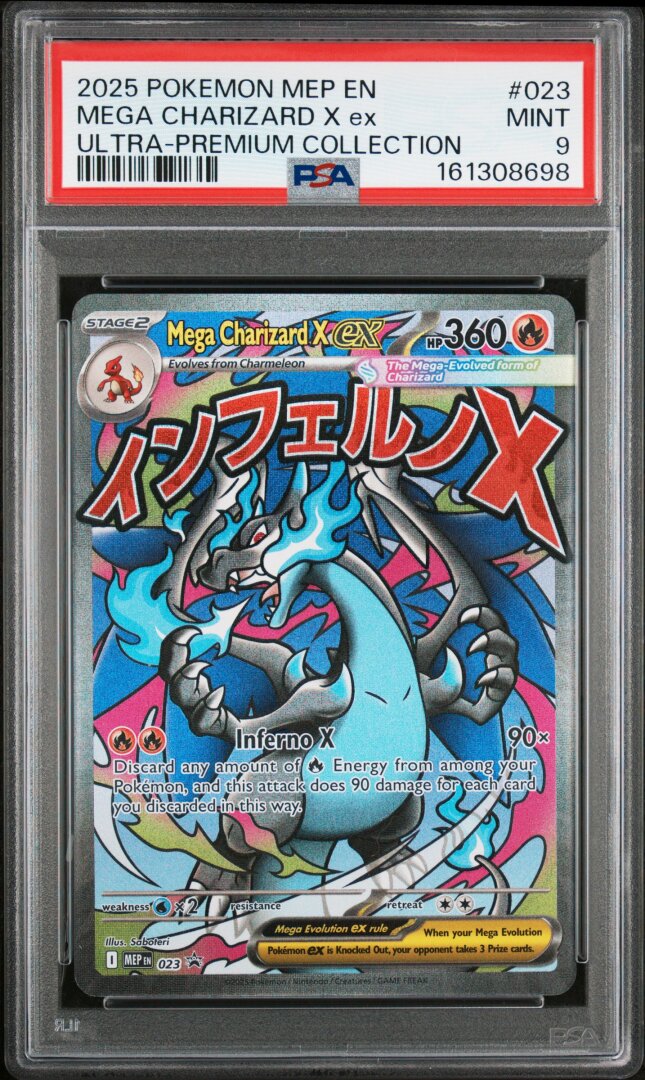 2025 Pokemon Mega Charizard X Ex Ultra-premium Collection PSA 9 #023