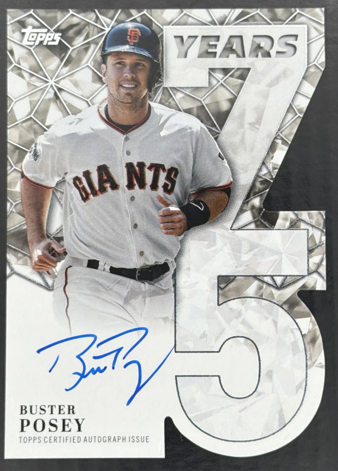 2026 Topps Series 2 Buster Posey On Card Auto 75 Years Die-Cut /75