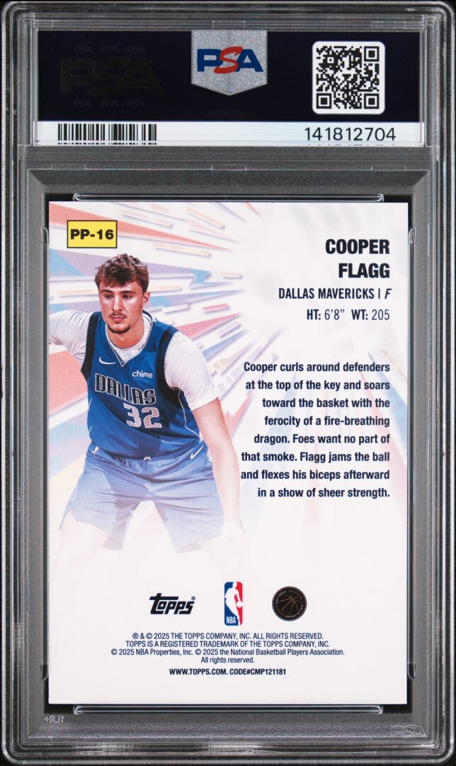 2025 Topps Power Players Cooper Flagg PSA 10 #PP-16
