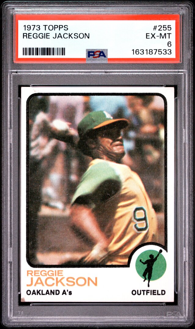 1973 Topps Reggie Jackson PSA 6 #255