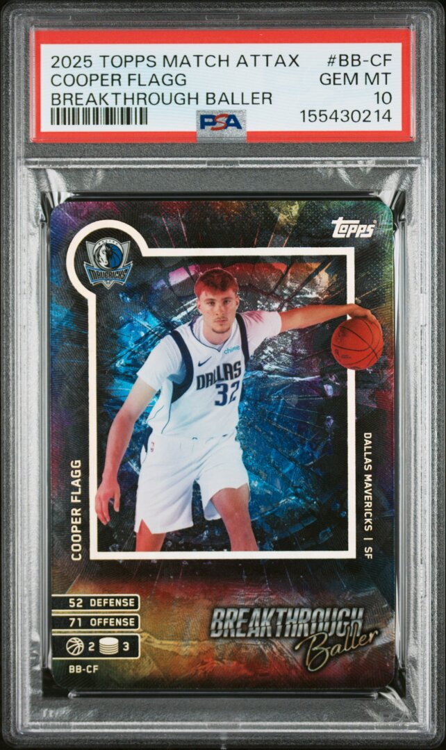2025 Topps Match Attax Breakthrough Baller Cooper Flagg PSA 10 #BB-CF