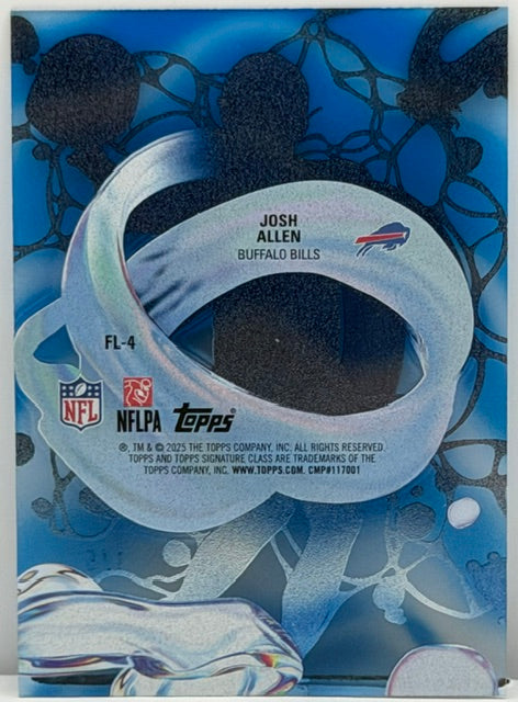 2025 Topps Signature Class #FL-4 Josh Allen Fluidity Blue 1/5