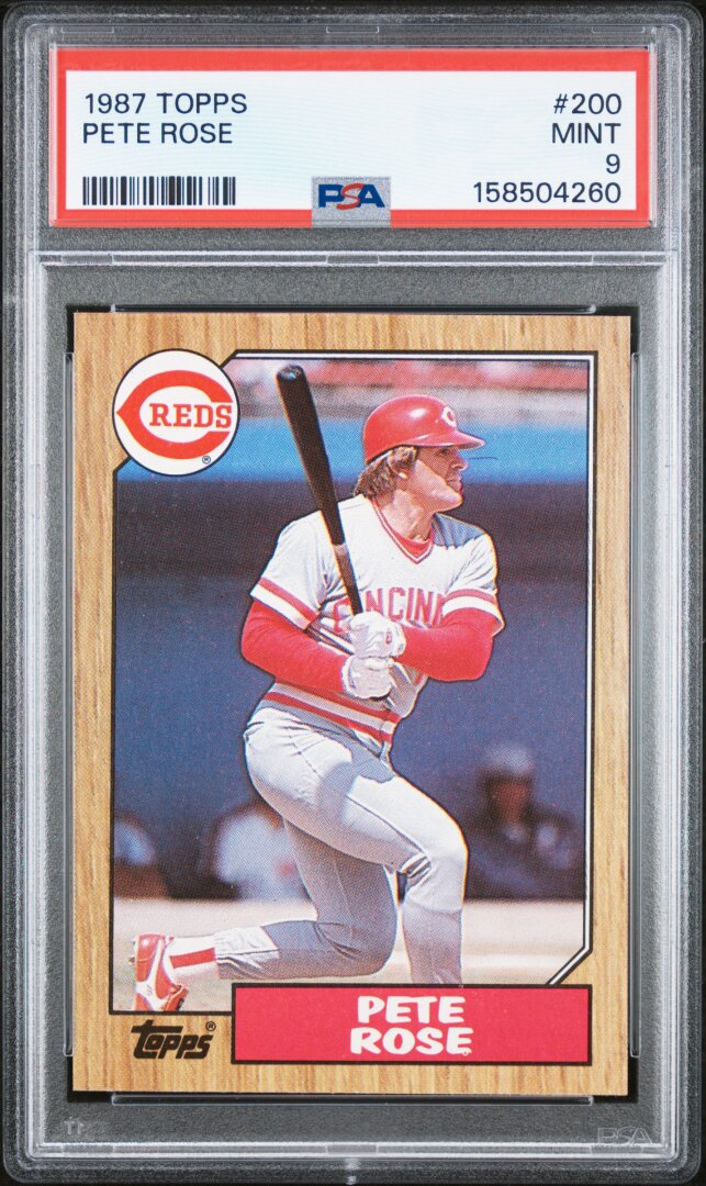 1987 Topps Pete Rose PSA 9 #200