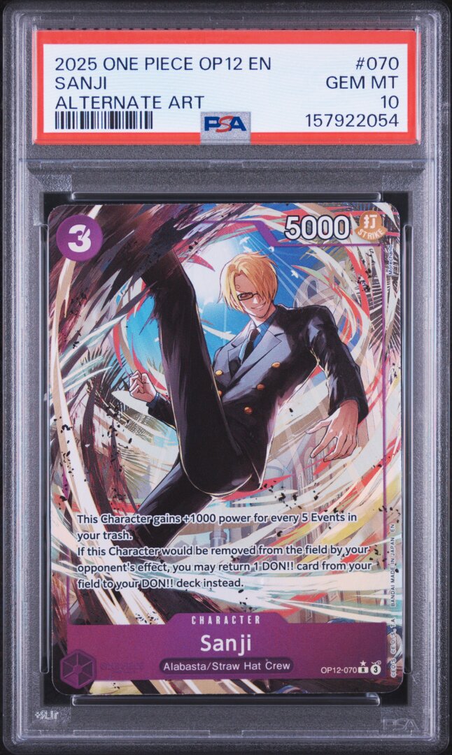 2025 One Piece Op12-Legacy Of The Master Sanji Alternate Art PSA 10 #070