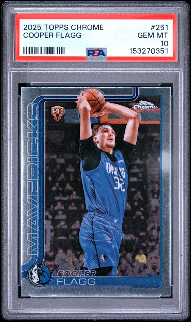 2025 Topps Chrome Cooper Flagg PSA 10 #251