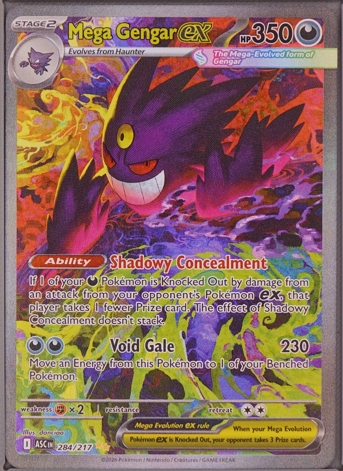 Ascended Heroes Mega Gengar ex - 284/217