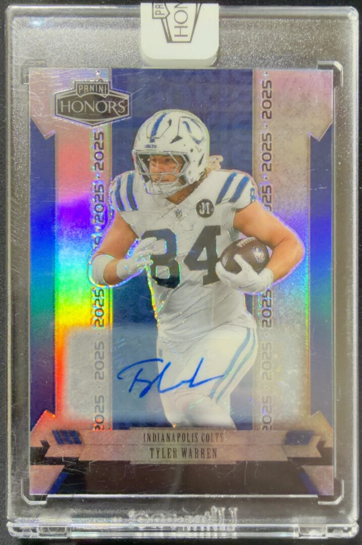 2025 Panini Honors Tyler Warren Rookie Auto Gold /40 #5