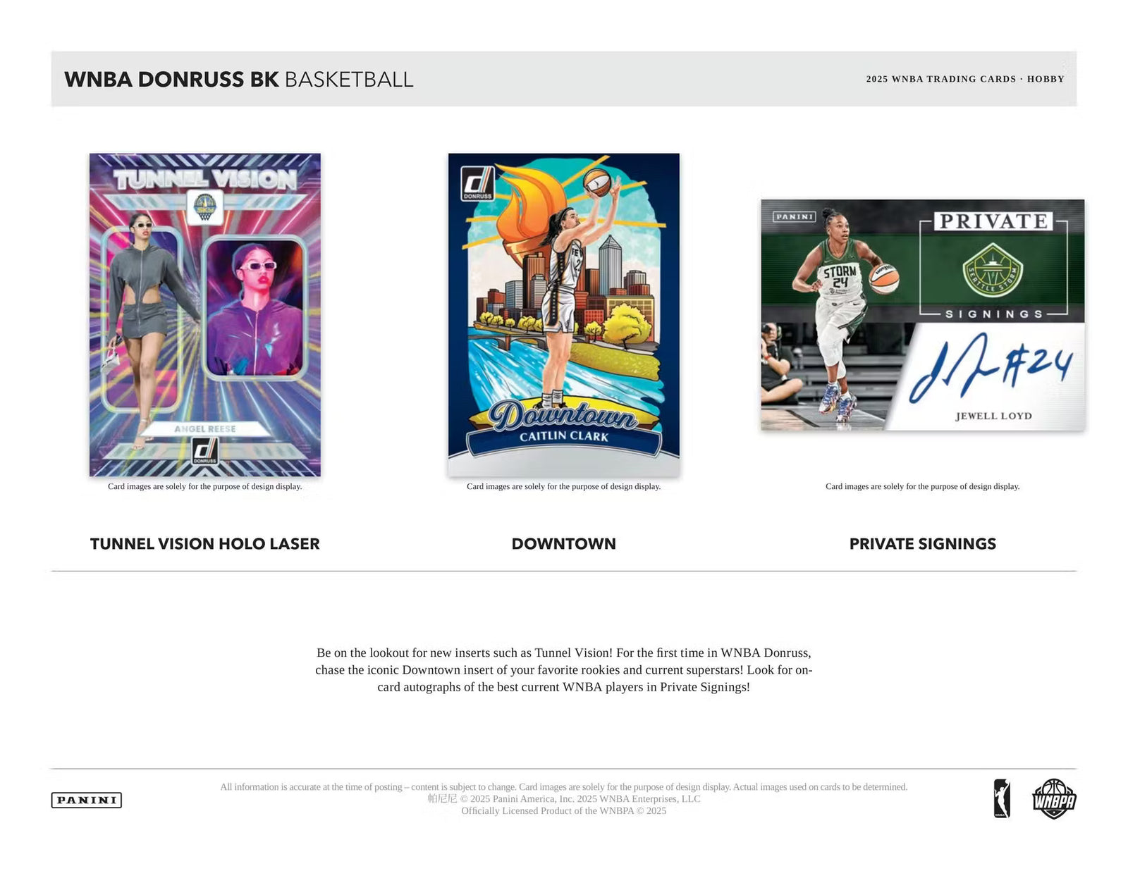 2025 Panini Donruss WNBA Basketball Hobby Box
