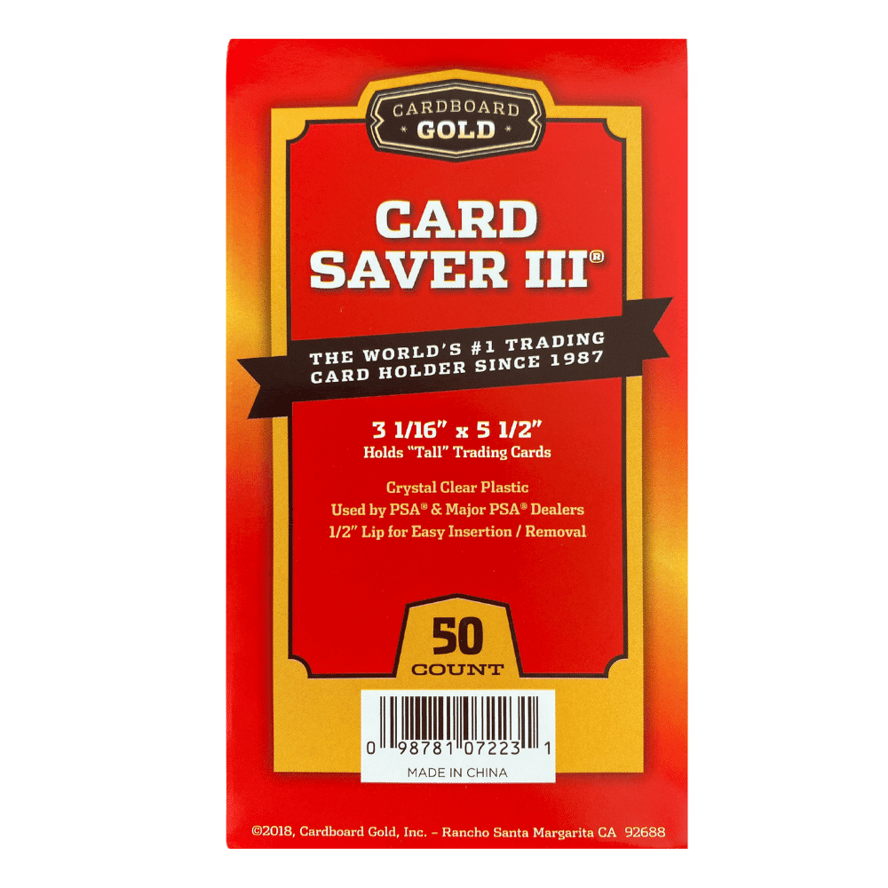 Card Saver 3 - Semi Rigid Card Holder for Graded Card Submissions