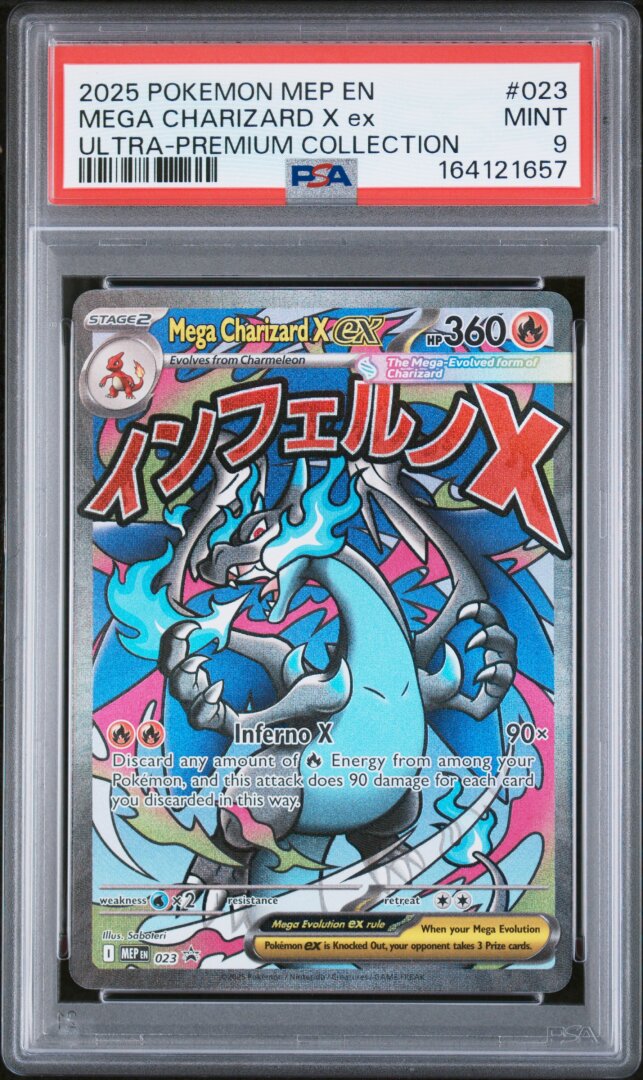 2025 Pokemon Mega Charizard X Ex Ultra-premium Collection PSA 9 #023
