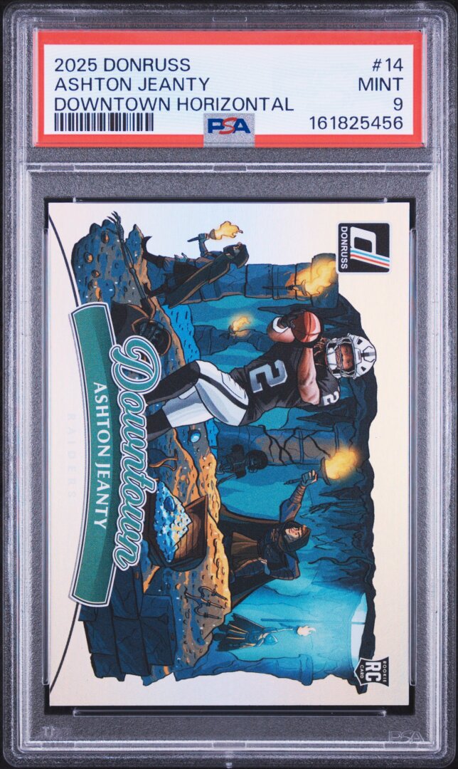 2025 Panini Donruss Downtown Horizontal Ashton Jeanty PSA 9 #14