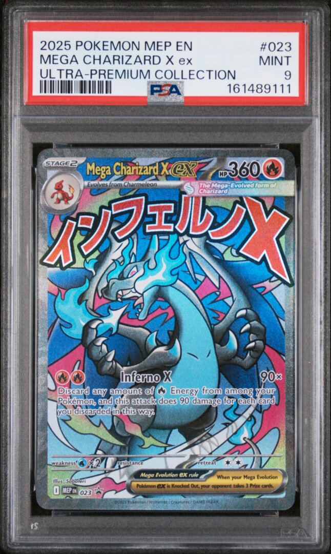 2025 Pokemon Mega Charizard X Ex Ultra-premium Collection PSA 9 #023