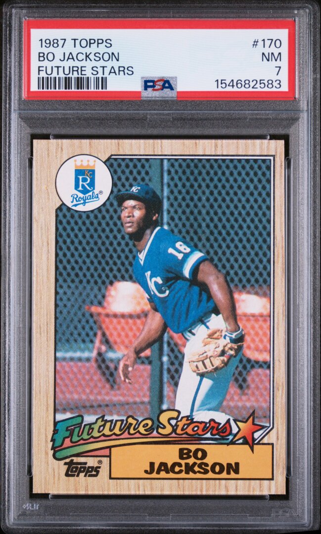 1987 Topps Bo Jackson RC Future Stars #170 PSA 7