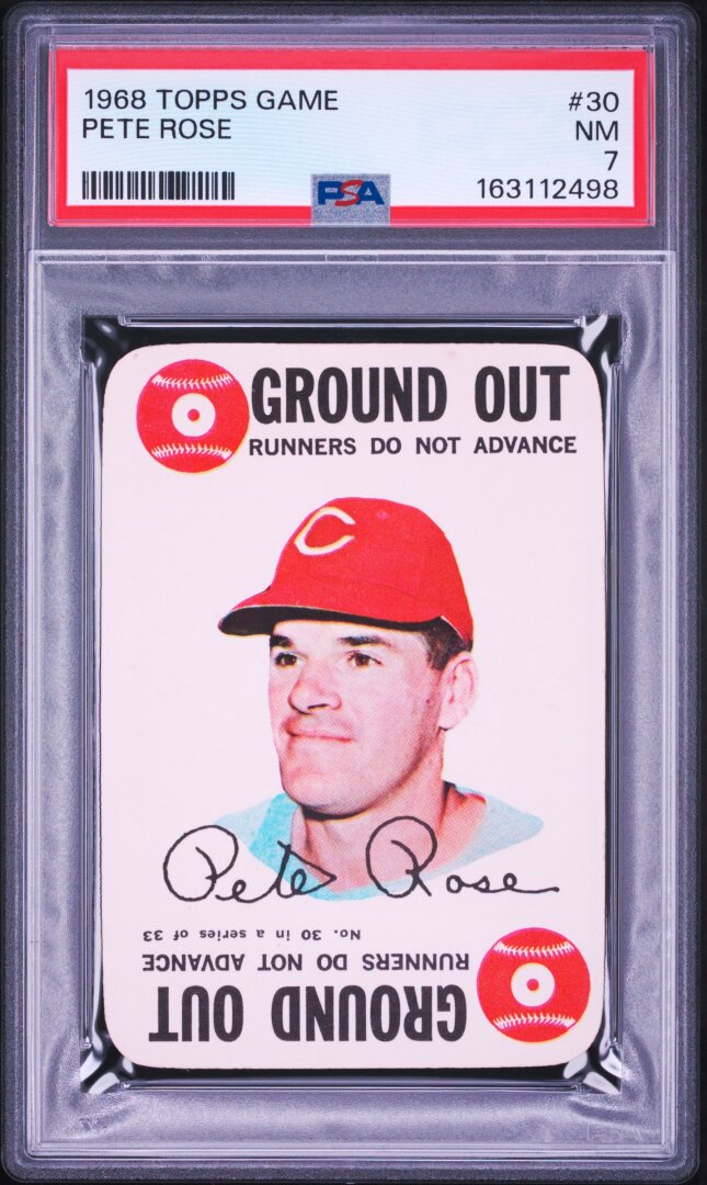 1968 Topps Game Pete Rose PSA 7 #30