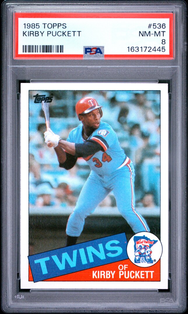 1985 Topps Kirby Puckett RC PSA 8 #536