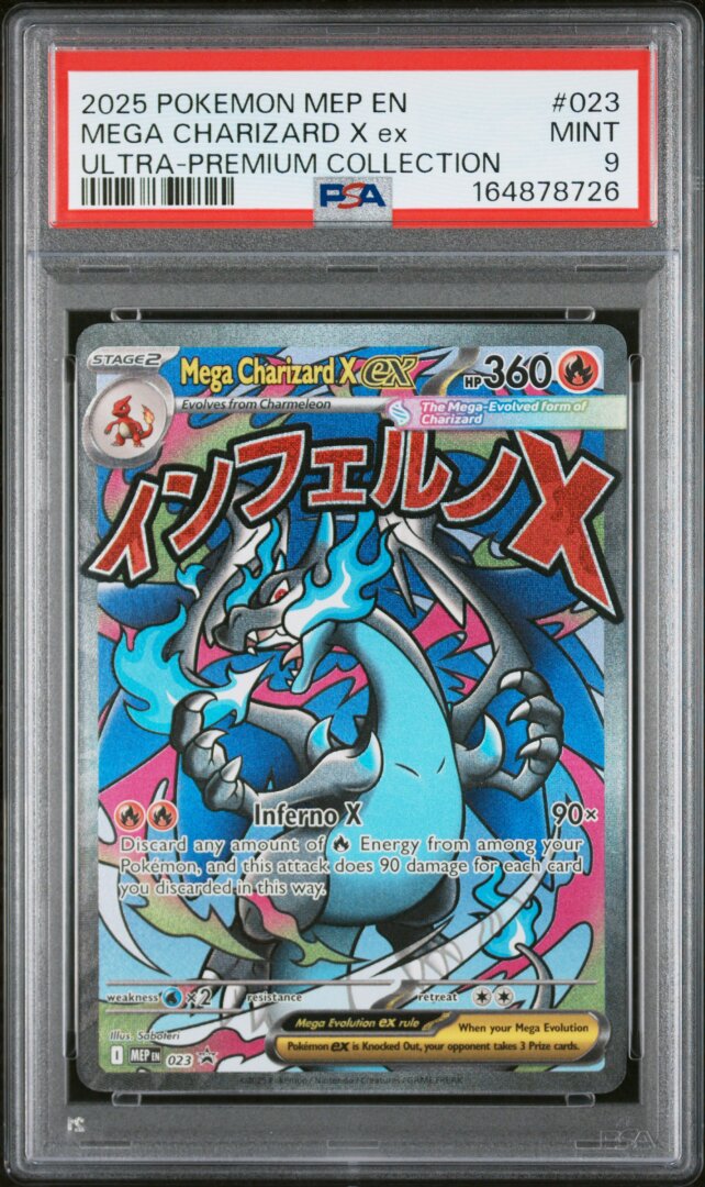 2025 Pokemon Mega Charizard X Ex Ultra-premium Collection PSA 9 #023
