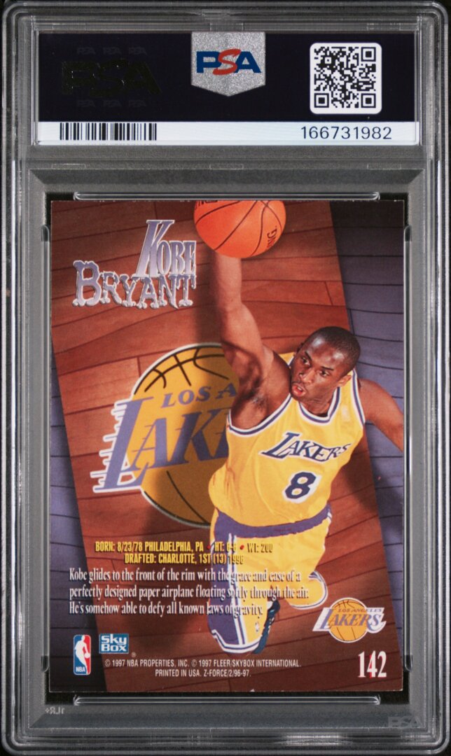 1996 Skybox Z-Force Kobe Bryant PSA 7 #142
