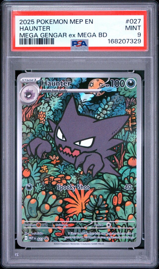 2025 Pokemon Haunter Mega Gengar Ex Mega Bd PSA 9 #027