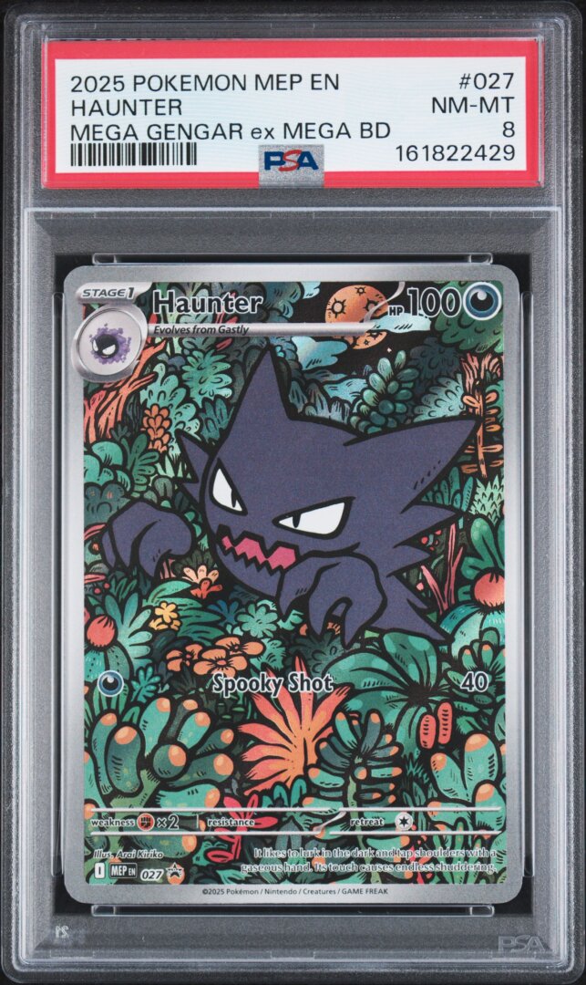 2025 Pokemon Haunter Mega Gengar Ex Mega Bd PSA 8 #027