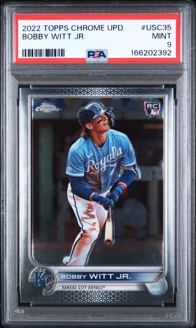 2022 Topps Chrome Update Bobby Witt Jr. RC PSA 9 #USC35