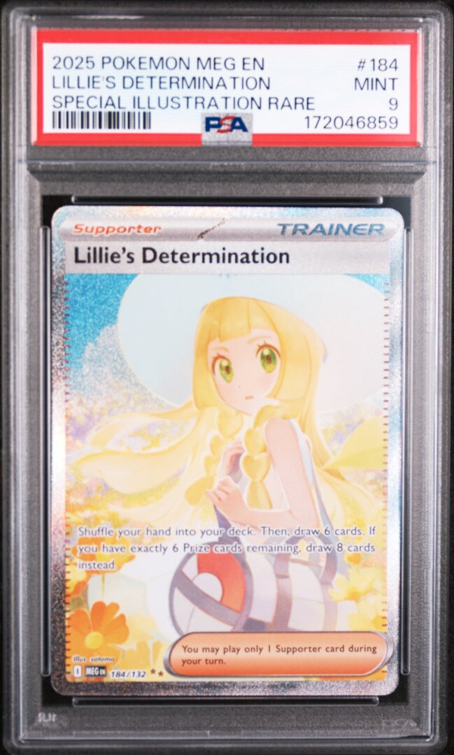2025 Pokemon Mega Evolution Lillie's Determination SIR #184 PSA 9