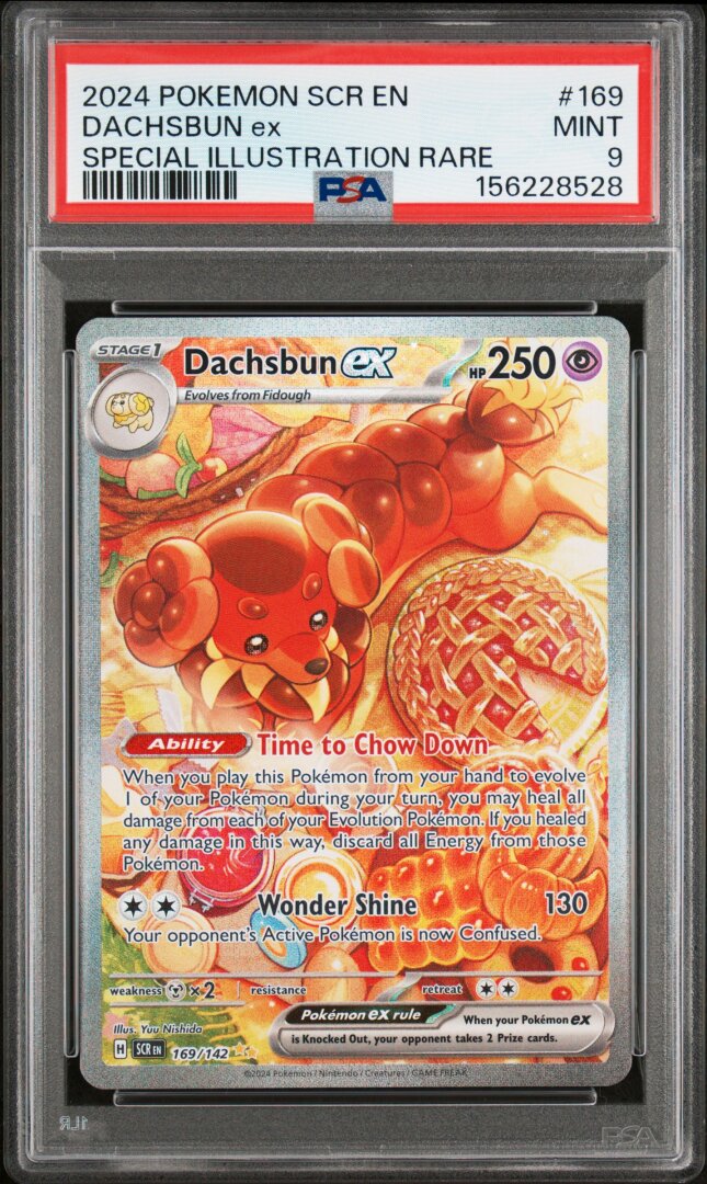 2024 Pokemon Stellar Crown Dachsbun Ex Special Illustration Rare PSA 9 #169