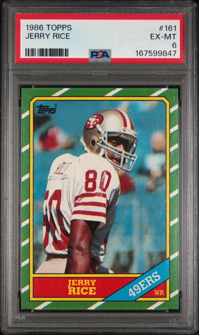 1986 Topps Jerry Rice PSA 6 #161
