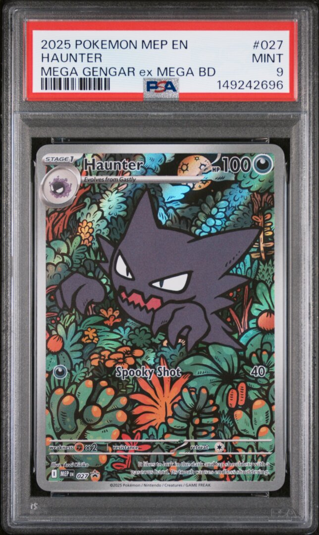2025 Pokemon English Mega Evolution Black Star Promo Haunter PSA 9 #027