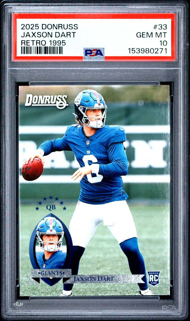 2025 Panini Donruss Retro 1995 Jaxson Dart PSA 10 #33