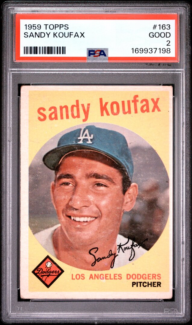 1959 Topps Sandy Koufax PSA 2 #163