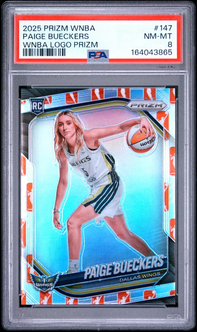2025 Panini Prizm WNBA Paige Bueckers Logo Prizm PSA 8 #147