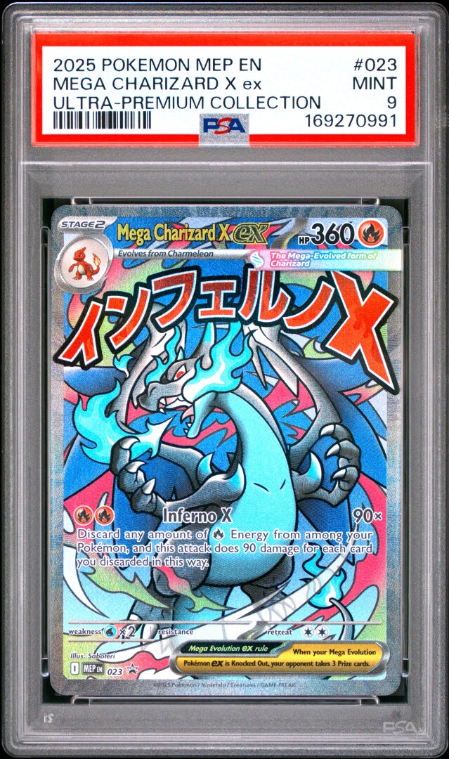 2025 Pokemon Mega Charizard X Ex Ultra-premium Collection PSA 9 #023