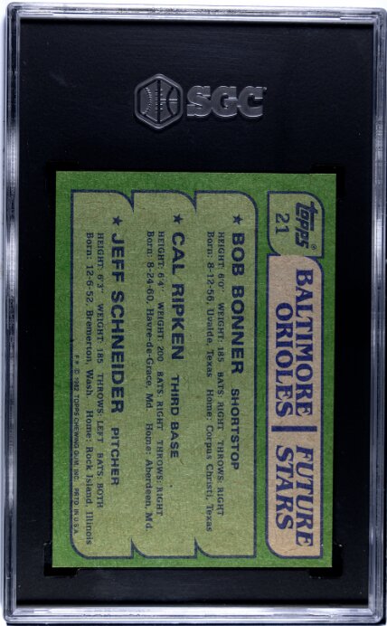 1982 Topps Cal Ripken Jr.  RC SGC 7