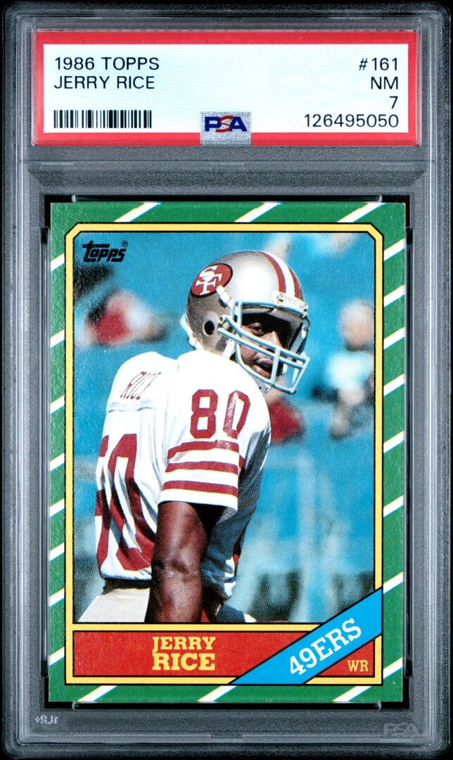 1986 Topps Jerry Rice PSA 7 #161