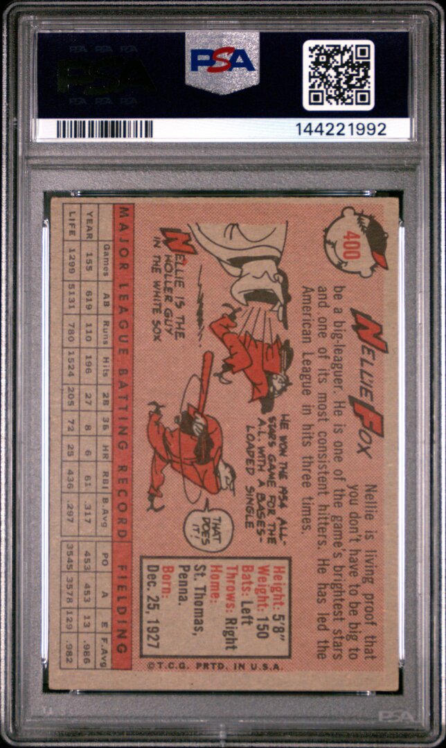 1958 Topps Nellie Fox PSA 6 #400
