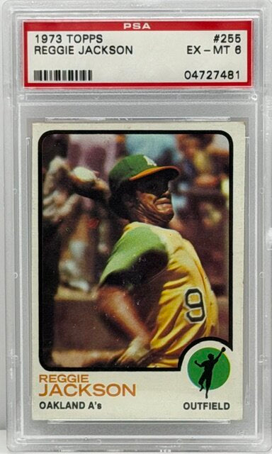 1973 TOPPS #255 REGGIE JACKSON PSA 6