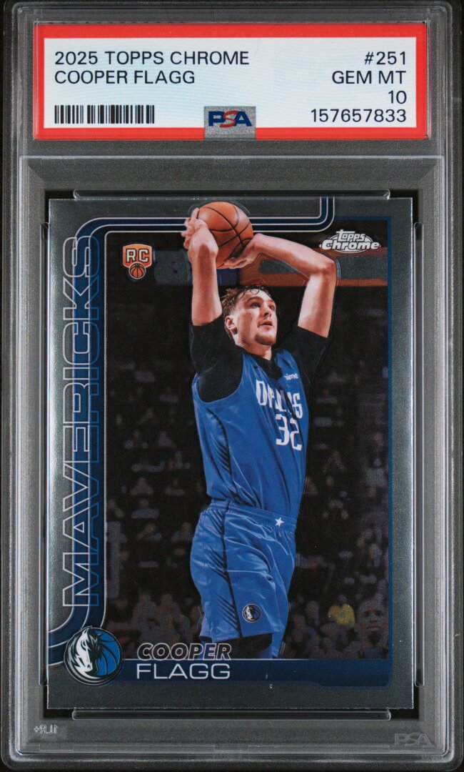 2025 Topps Chrome Cooper Flagg RC PSA 10 #251