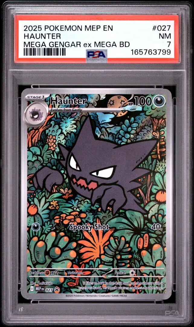 2025 Pokemon English Mega Evolution Black Star Promo Haunter PSA 7 #027