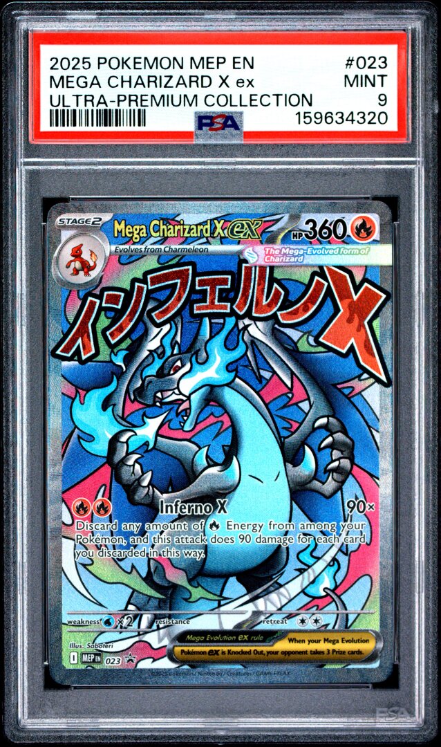 2025 Pokemon Mega Charizard X Ex Ultra-premium Collection PSA 9 #023